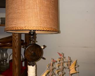 Vintage Maritime Ships Wheels lamp