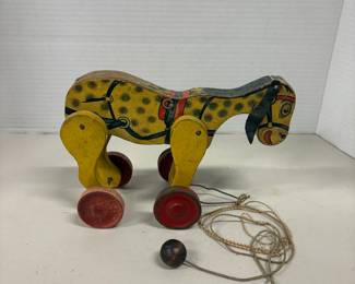 Wooden Pull Toy Horse