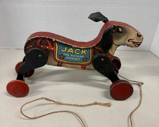 Wooden Pull Toy Donkey