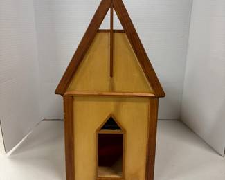 Wooden Church Coin Bank