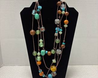 Multi-Strand Beaded Necklace