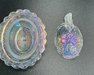 Rainbow iridescent Hen on a nest 