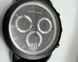 Rue Du Rhône  88, sapphire, Crystal, triple dial chronograph watch