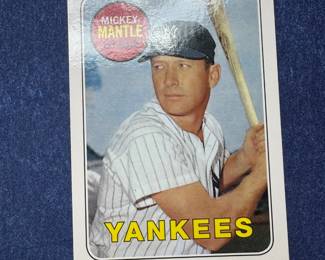 Mickey Mantle baseball player card