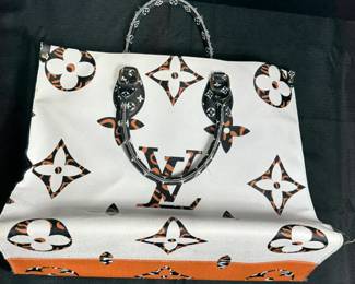 Louis Vuitton on the go Safari satchel bag