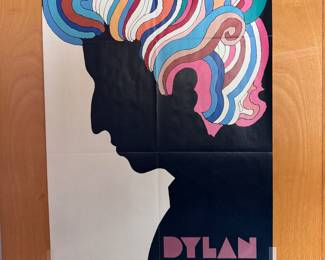 Original 1967 Bob Dylan poster Columbia Records insert Milton Glaser Vintage picture