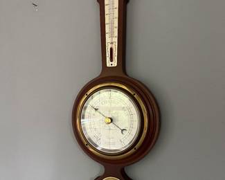 Vintage Taylor Instrument Weather Station - Banjo Wall Thermometer/Barometer