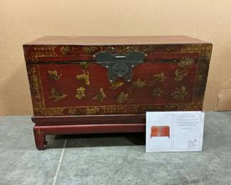 Antique Butterfly Trunk