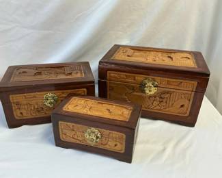 04 Chinese Camphor Chests