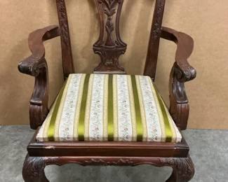 Mini Upholstered Wooden Armchair