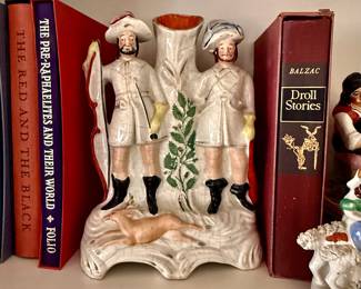 Love all the antique spill vases