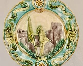 Very fine majolica plate circa 1870