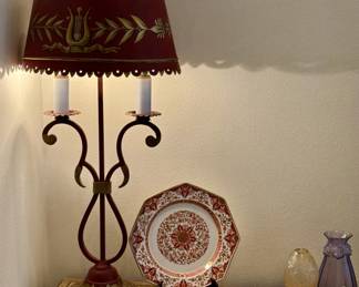 JOHN WIDDICOMB FABULOUS TOLE LAMPS