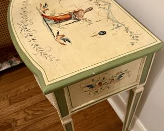 Hand painted accent table circa 1930