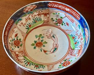 Late 18th C Japanese porcelain rice bowl
