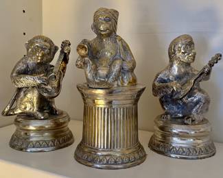 Rare CASTILIAN white brass monkey band!!!