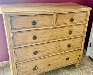 Late 1700s French pine chest…LARGE