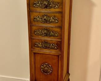 1930s walnut lingerie chest