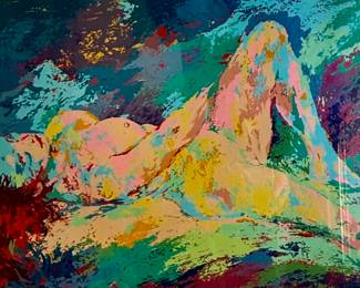 Large early signed Leroy Neiman lithograph 