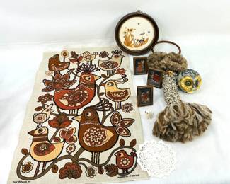 Alabaster Carved Owl & Decor