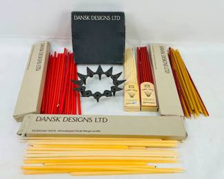 Dansk Designs Candle Holder, Candles and More