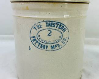 Western Pottery Mfg Co. Stoneware Crock