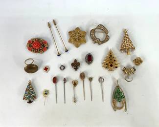 Collection of Vintage Brooches and Pins