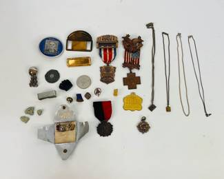 Vintage Military Medals and Commemorative Pins