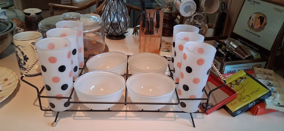 Anchor Hocking Fire-King "Dots" glassware