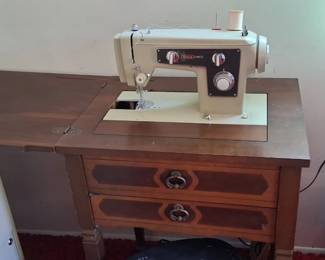 Sears Sewing Machine in cabinet