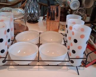 Anchor Hocking Fire-King "Dots" glassware