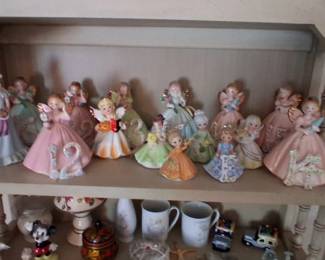 vintage Josef Originals birthday girl figurines 20-60