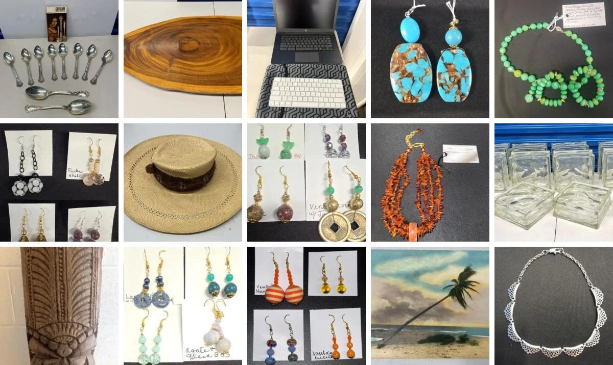 EXOTIC HONOLULU ESTATE CTBids Online Auction • Bidding Ends 01/15/26 • Pickup 01/17/26
We start 2026 with this exotic estate auction featuring sterling silver ware, a collection of wood masks from all over the world including Asia,
Africa and more, fine jewelry from the Myrna Lee Chang collection, 14k gold jewelry, electronics including an iMac & laptop, koa furniture, collectible trading cards, vintage photographs by Ray Jerome Baker, early 1900s collectible Hawaiiana and travels around the world ephemera, souvenirs, memorabilia and more, household goods and so much more!