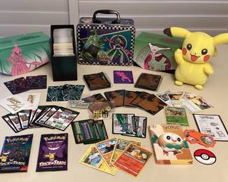 EHE405 Pokémon Trading Cards, Pikachu Plush, Storage Boxes & More!