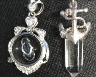 EHE119 - Myrna Lee Chang Crystal Pendants (2)