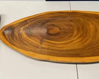 EHE330 - Beautiful Vintage Free Form Koa Slab Coffee Table w/Two Sets of Legs