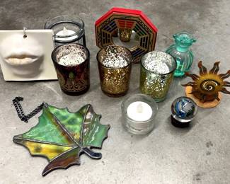 EHE056 - Mini Wall Art, Ceramic, Stained Glass, & Misc. Decor