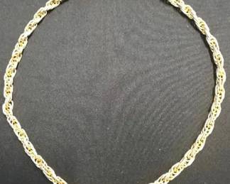 EHE148 - Myrna Lee Chang Pair of Gold-Toned Chains 