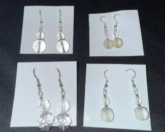 EHE200 Myrna Lee Chang Set of Four Crystal Earrings