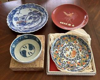 EHE400- Decorative Vintage Asian Platters for Family & Friends Parties