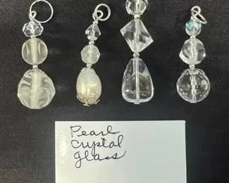 EHE117 - Myrna Lee Chang Pearl Crystal Glazed Pendant 