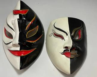 EHE021 - Two Indonesian Dance Masks