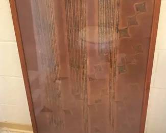 EHE048- Framed Textile Art