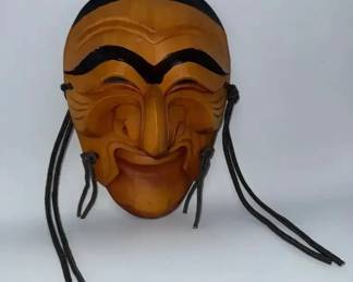 EHE011 Wooden Hahoetal Mask