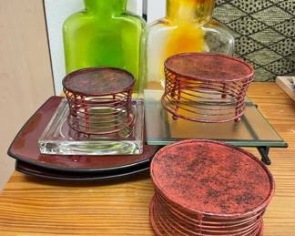 EHE068 - Decanters, Candle Holders, Decorative Plates