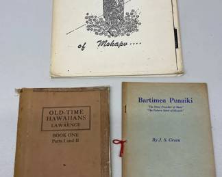 EHE325 - Lot of Antique Books - Hawaii/Hawaiian