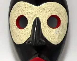 EHE029 - Wood Carved NOVICA collection Ghana african mask 