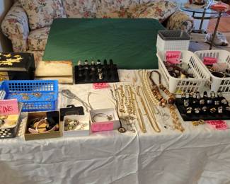 Costume, and sterling silver jewelry 