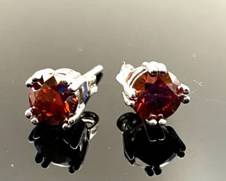 Watermelon Moissanite Earrings