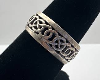Sterling Silver Celtic Knot Band Ring